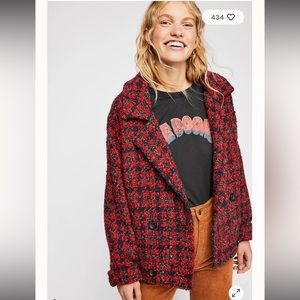 Free People Boucle Baby Coat